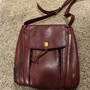 Cartier Must Series Shoulder Bag Bordeaux Fringe Gold Hardware